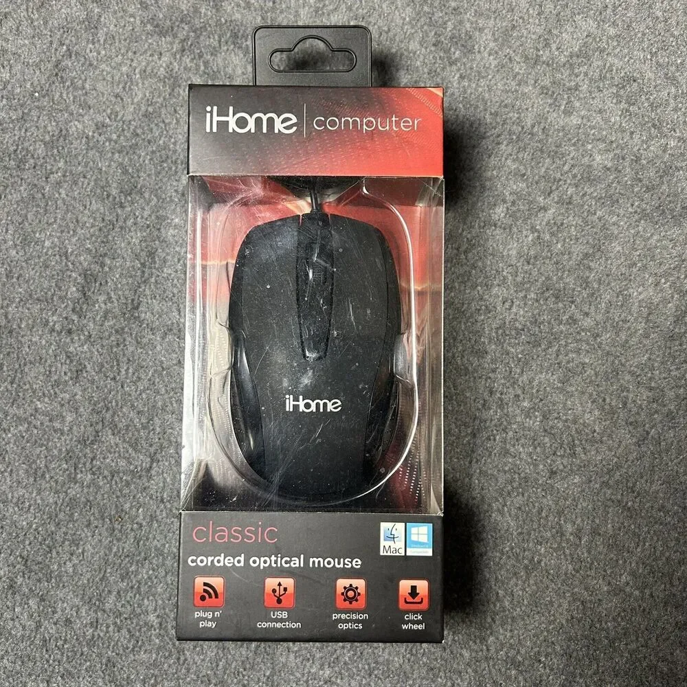 iHome Classic Corded Desktop Keyboard And Mouse *BRAND NEW*